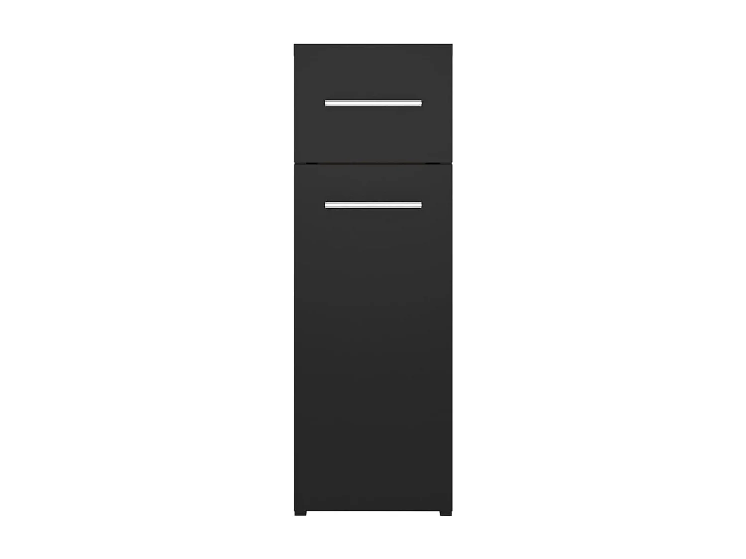 Apothekerskast 20x45,5x60 cm bewerkt hout zwart