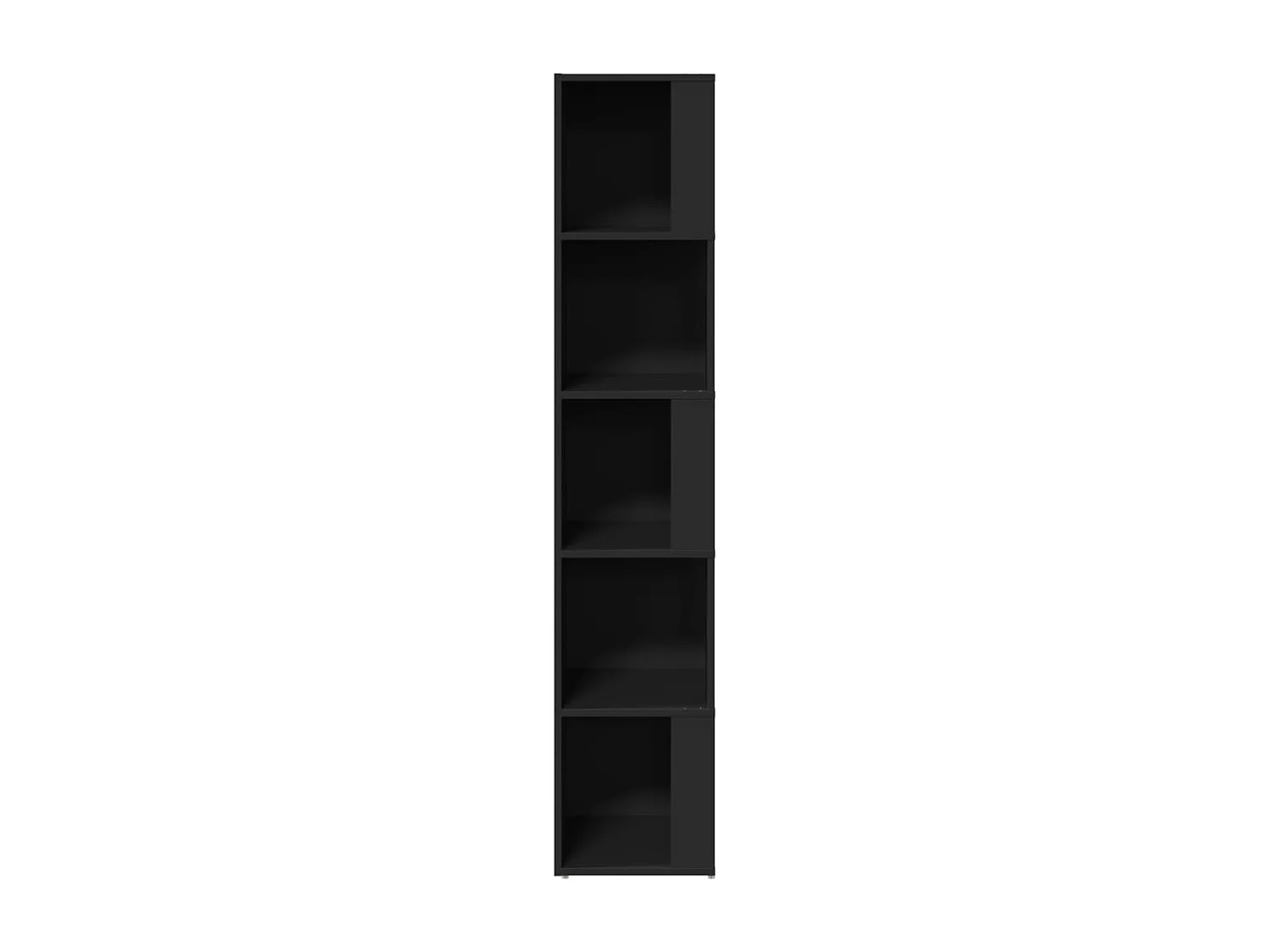 Armoire d'angle Noir 33x33x164,5 cm Bois d'ingénierie