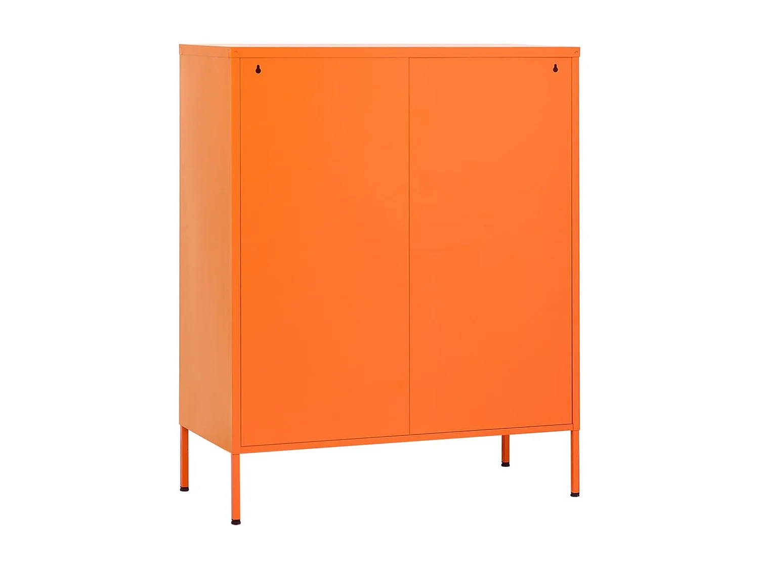 Opbergkast 80x35x101,5 cm staal oranje