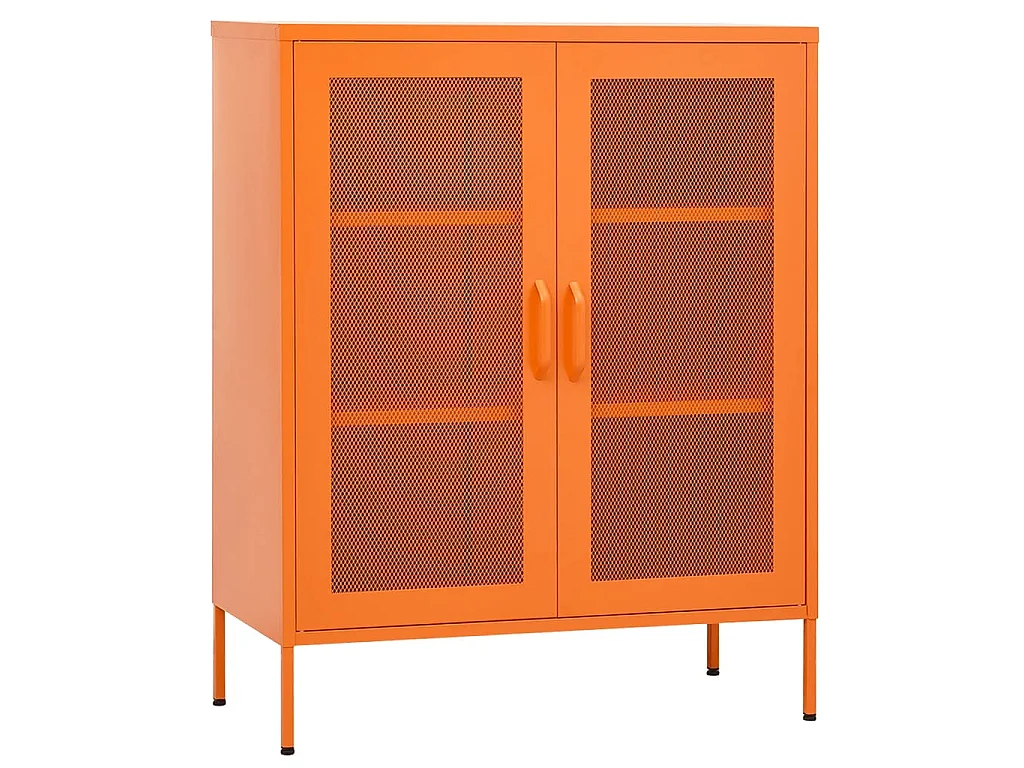Armoire de rangement Orange 80x35x101,5 cm Acier