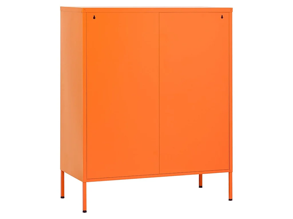 Armoire de rangement Orange 80x35x101,5 cm Acier