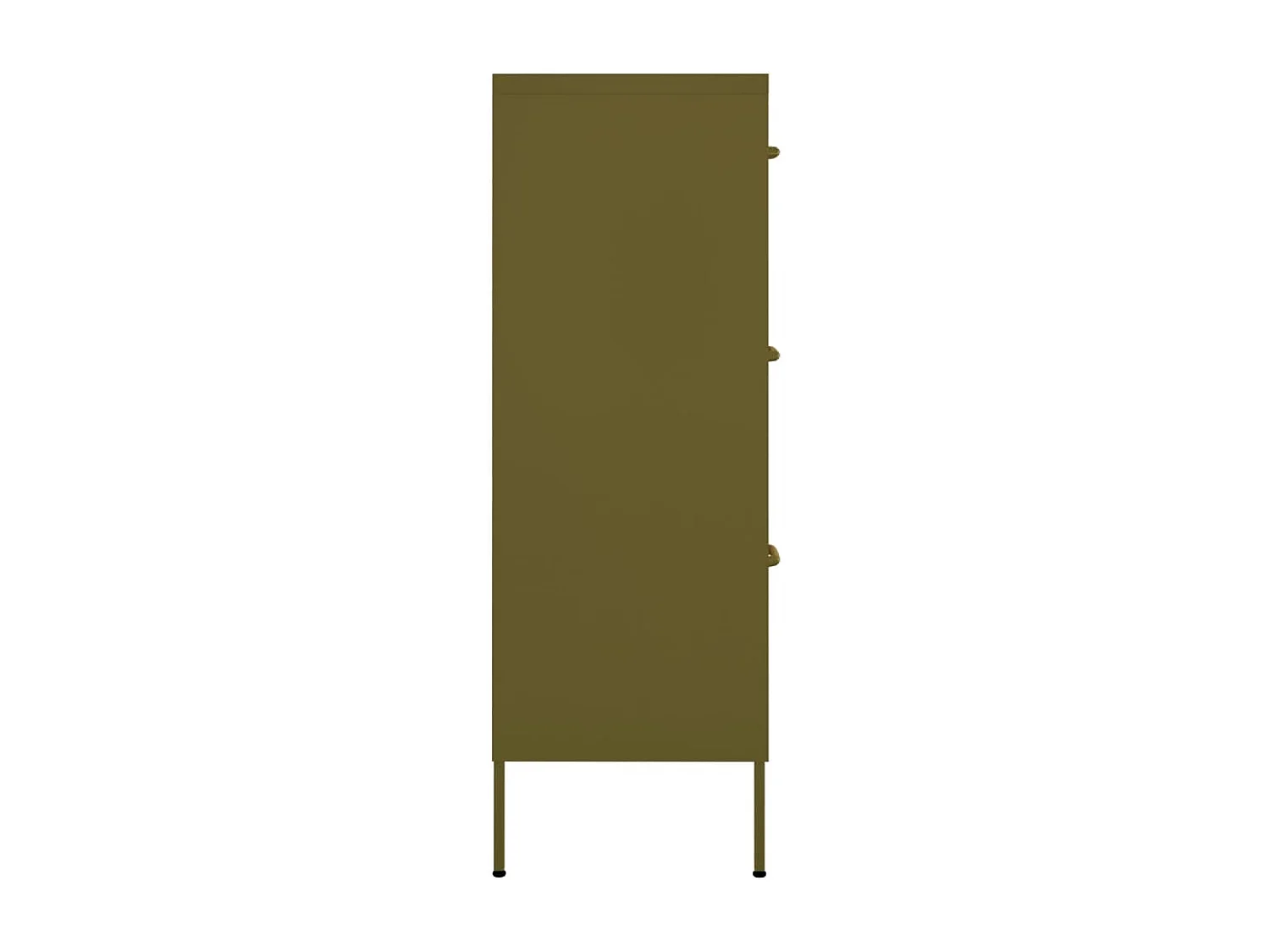 Armoire à tiroirs Vert olive 80x35x101,5 cm Acier