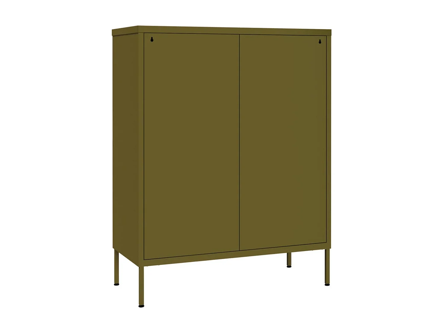 Armoire à tiroirs Vert olive 80x35x101,5 cm Acier