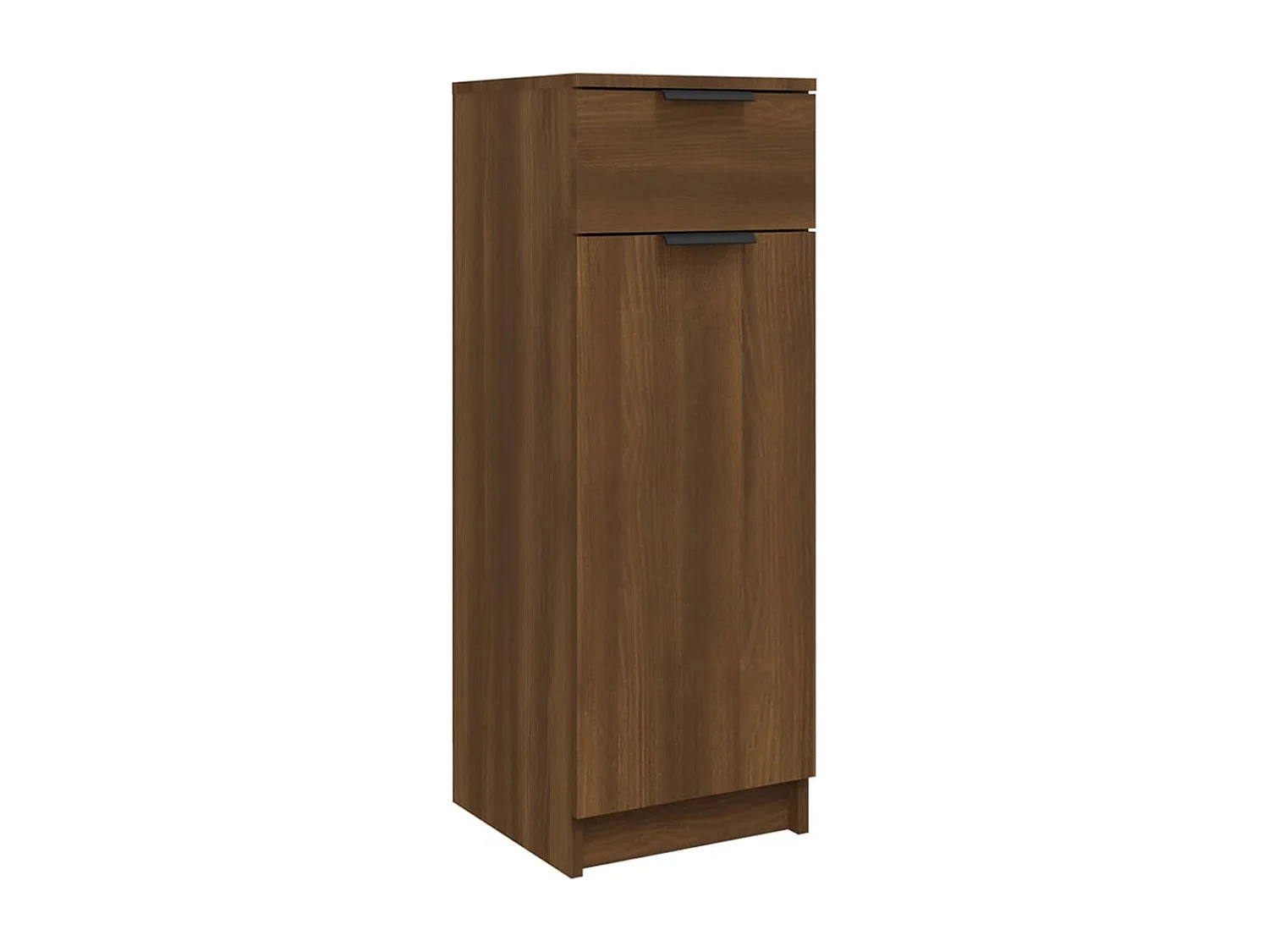 Armario de baño madera contrachapada marrón roble 32x34x90 cm