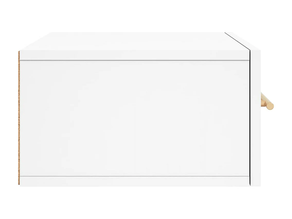 Nachtkastjes 2 st wandgemonteerd 35x35x20 cm wit