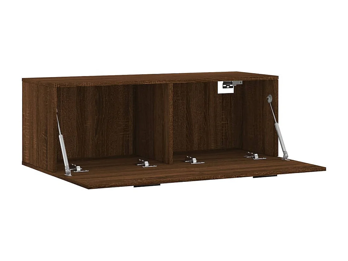 Armoire murale chêne marron 100x36,5x35 cm bois d'ingénierie