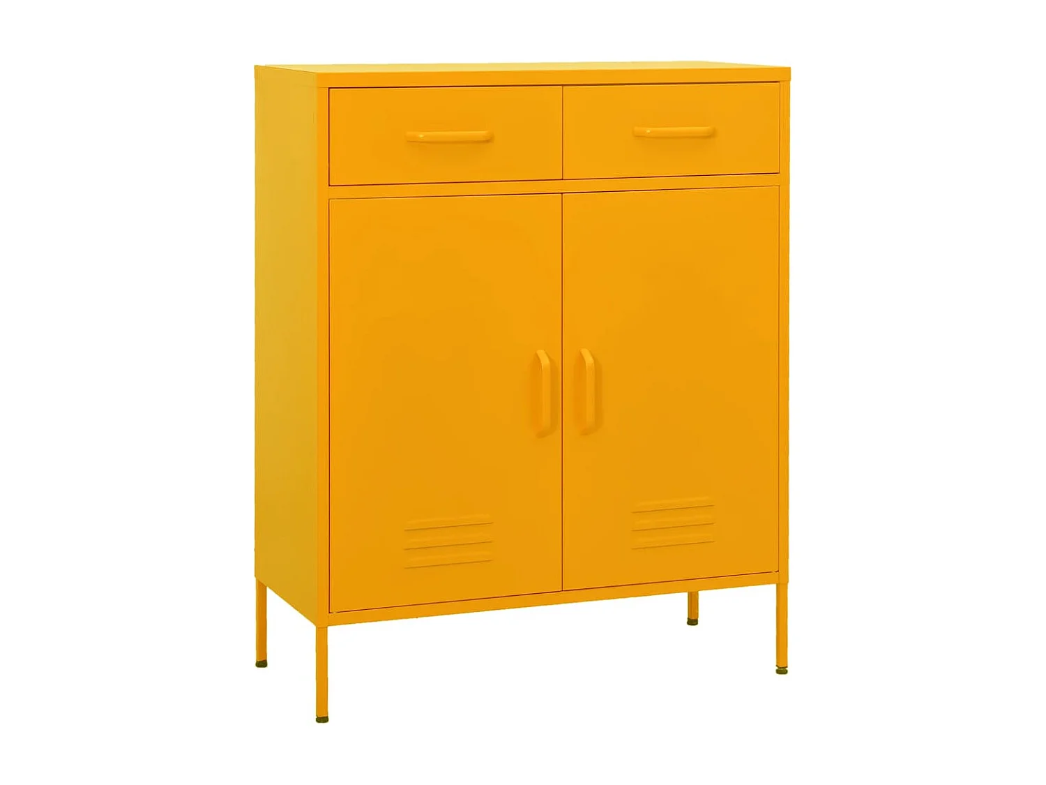 Armoire de rangement Jaune moutarde 80x35x101,5 cm Acier