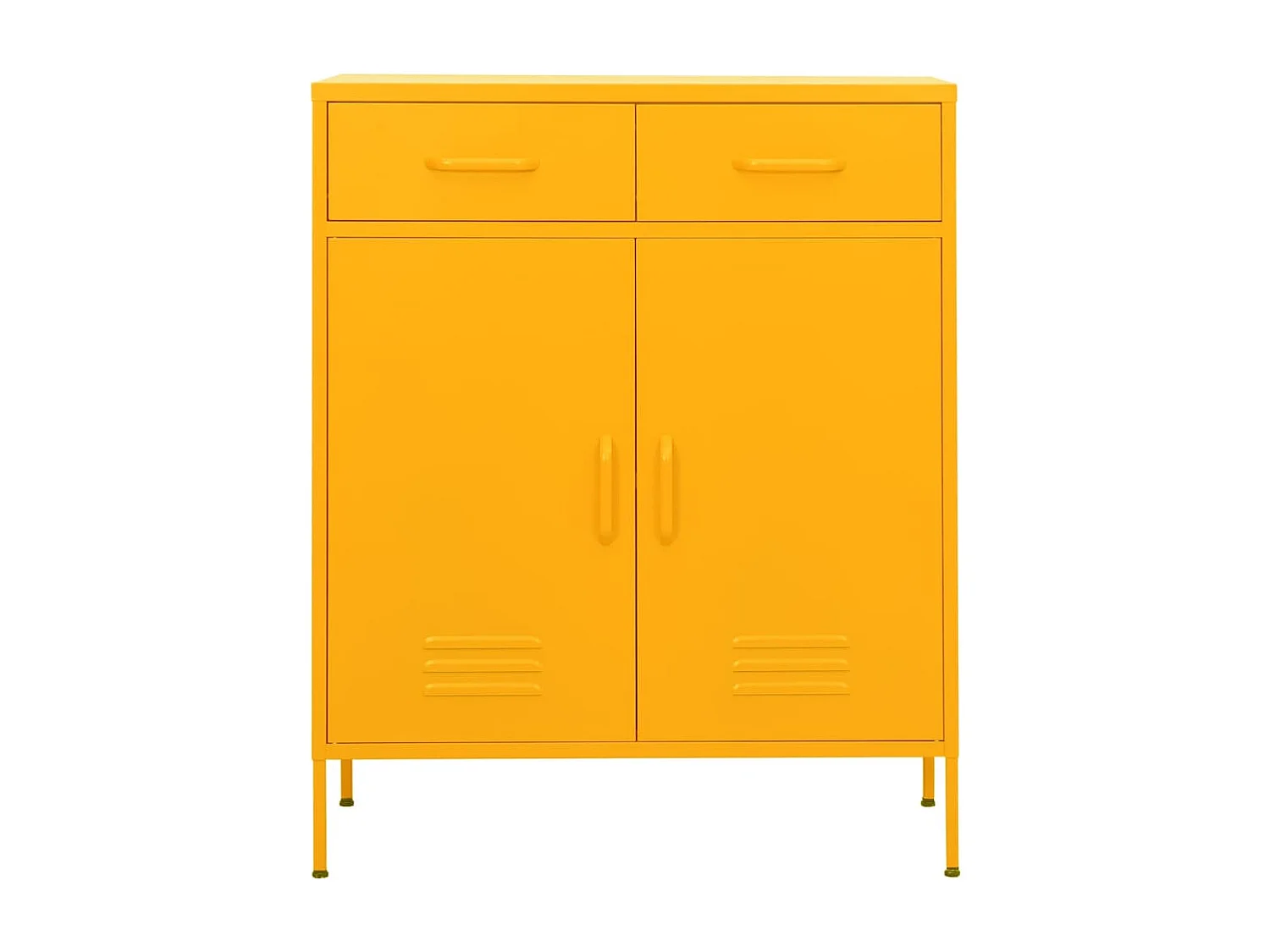 Armoire de rangement Jaune moutarde 80x35x101,5 cm Acier