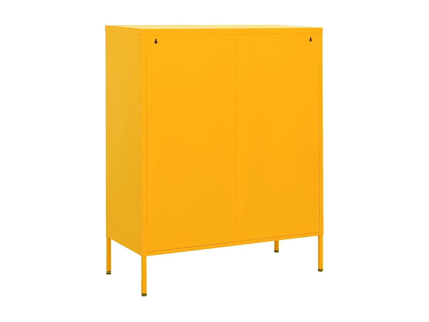 Armoire de rangement Jaune moutarde 80x35x101,5 cm Acier