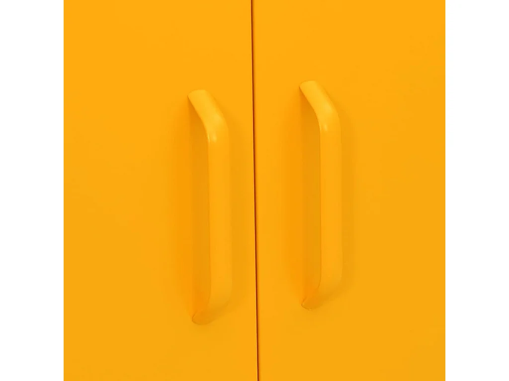 Armoire de rangement Jaune moutarde 80x35x101,5 cm Acier