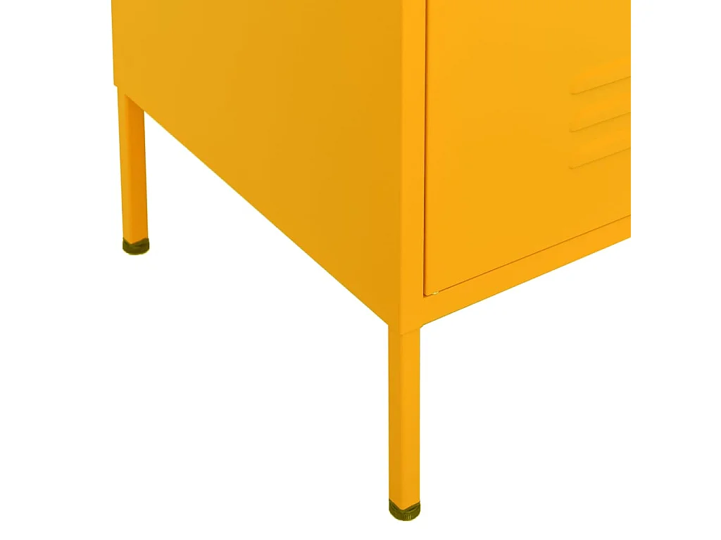 Armoire de rangement Jaune moutarde 80x35x101,5 cm Acier
