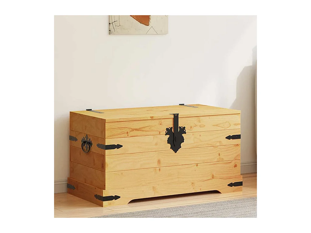 Coffre de rangement Pin mexicain Gamme Corona 91x49,5x47 cm