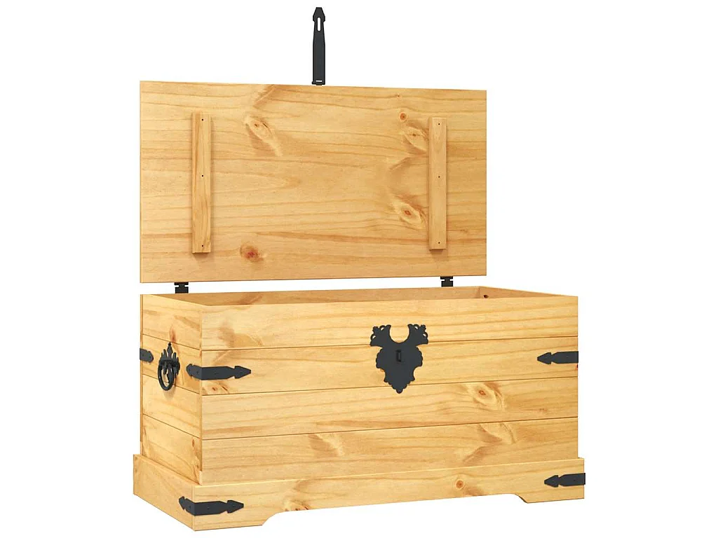 Opbergkist Mexicaans grenenhout Corona-stijl 91x49,5x47 cm