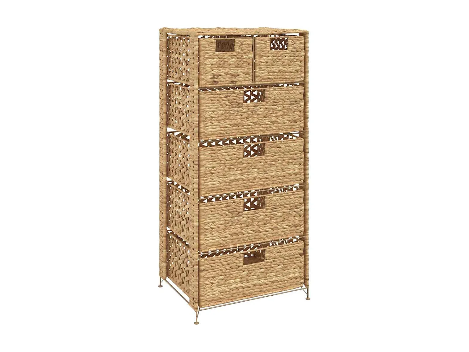 Unidade de arrumação com 6 cestos 47x37x100 cm jacinto de água