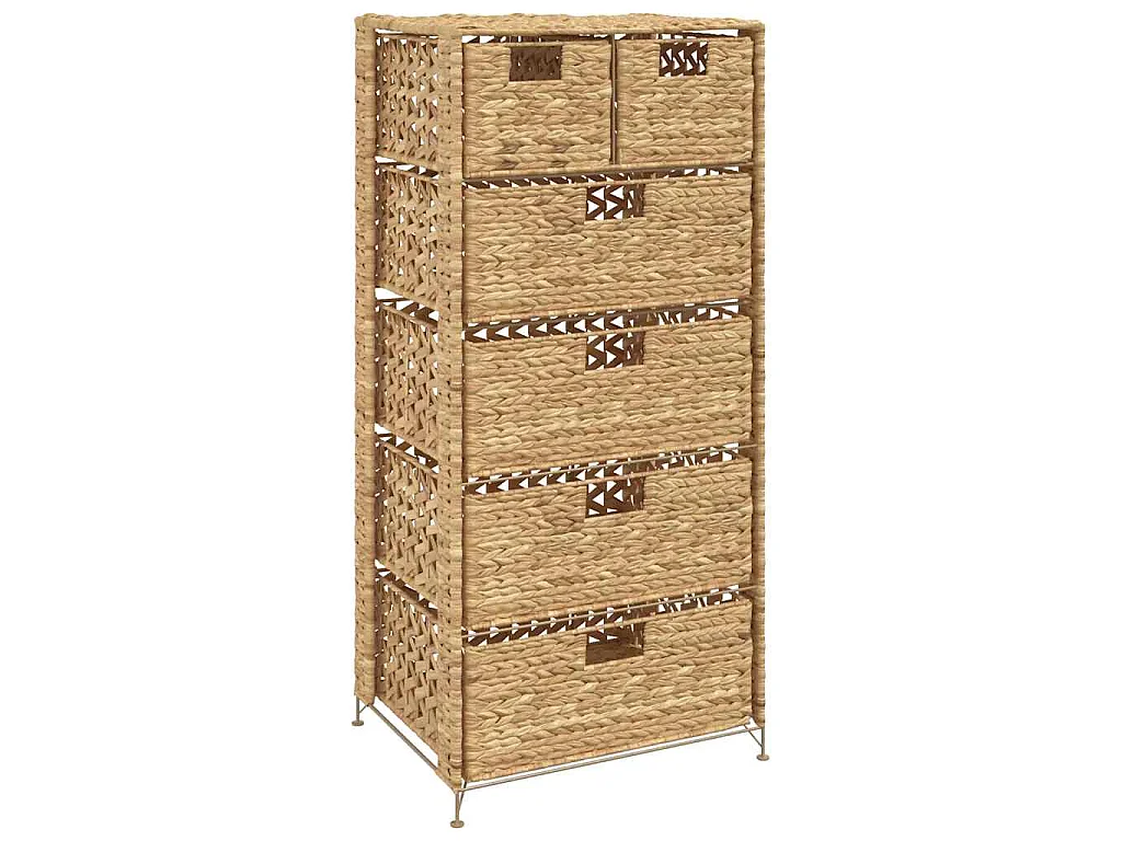Unité de rangement avec 6 paniers 47x37x100 cm Jacinthe d'eau
