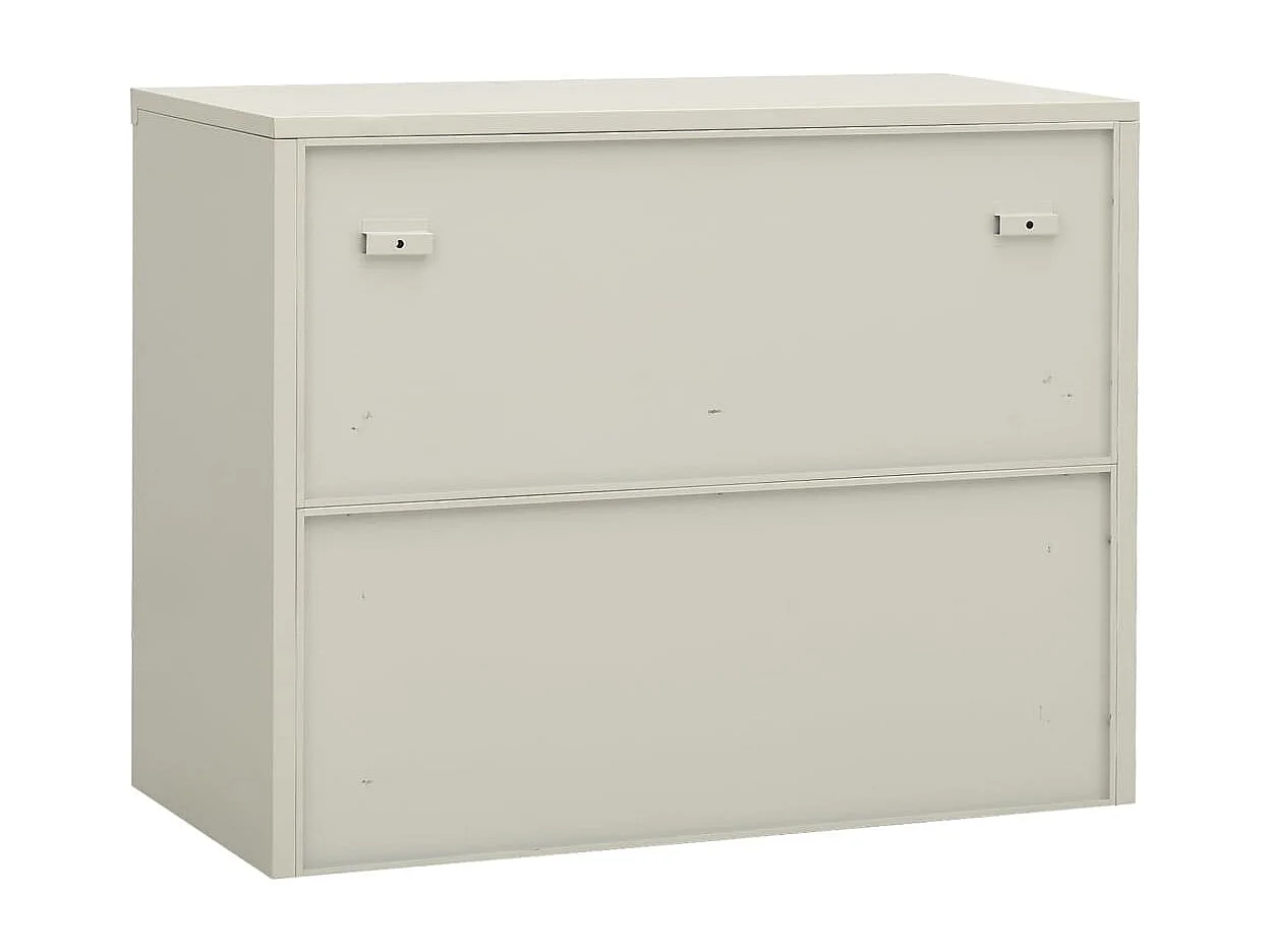 Armadio per Ufficio Grigio Chiaro 90x40x70 cm in Acciaio