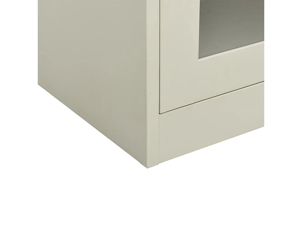Armadio per Ufficio Grigio Chiaro 90x40x70 cm in Acciaio