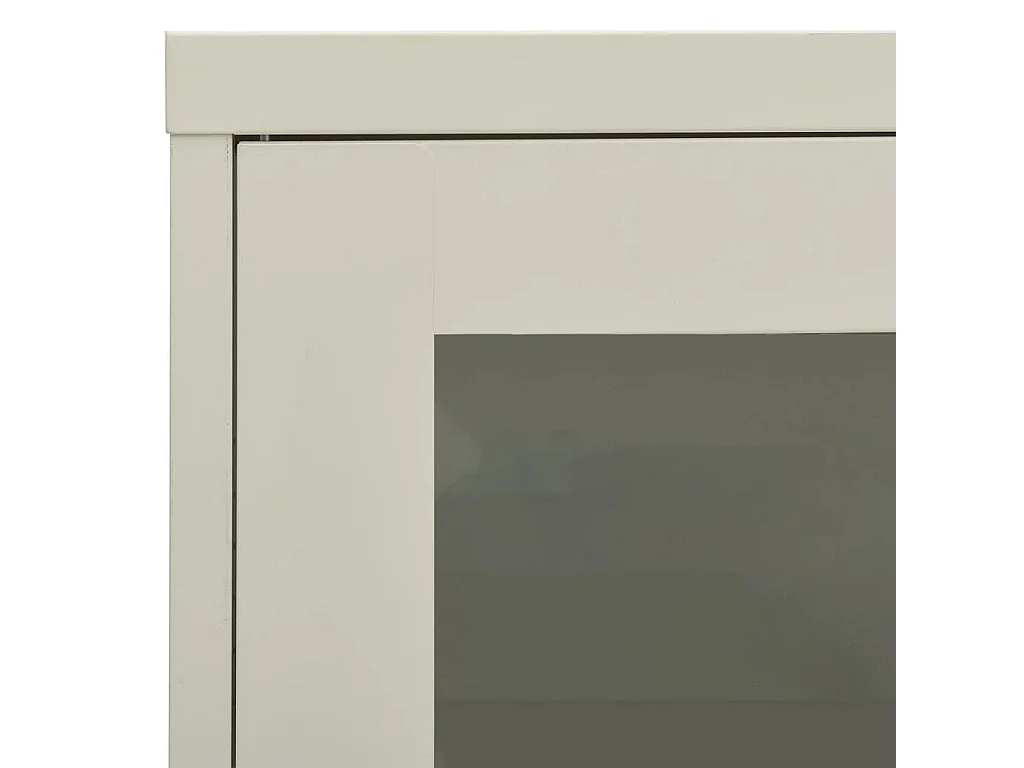Armadio per Ufficio Grigio Chiaro 90x40x70 cm in Acciaio