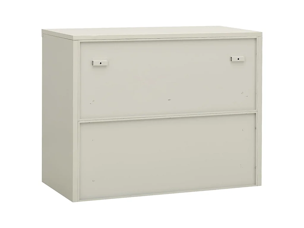 Büroschrank Hellgrau 90x40x70 cm Stahl