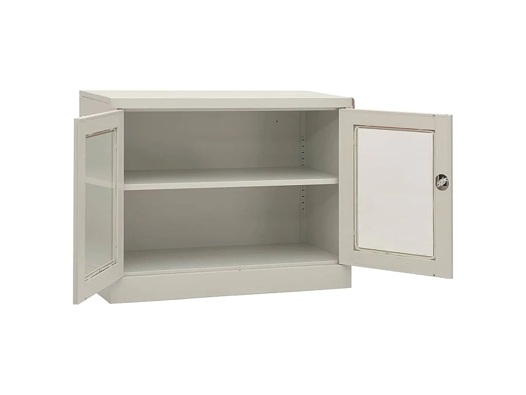 Büroschrank Hellgrau 90x40x70 cm Stahl