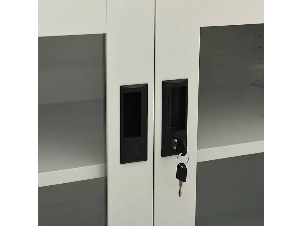 Büroschrank Hellgrau 90x40x70 cm Stahl