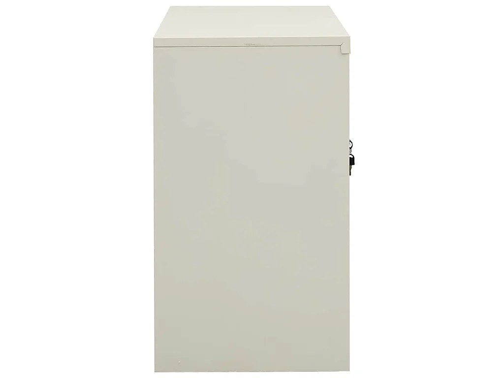 Büroschrank Hellgrau 90x40x70 cm Stahl