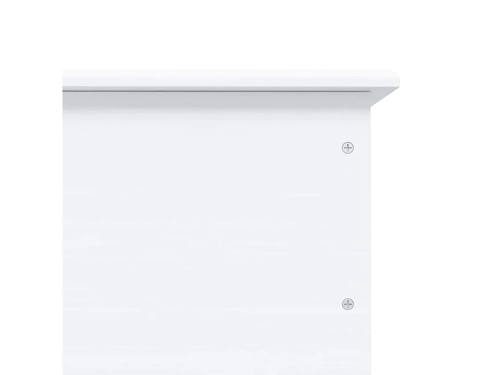 Opbergkist met wielen ALTA 73x39,5x43 cm massief grenenhout wit