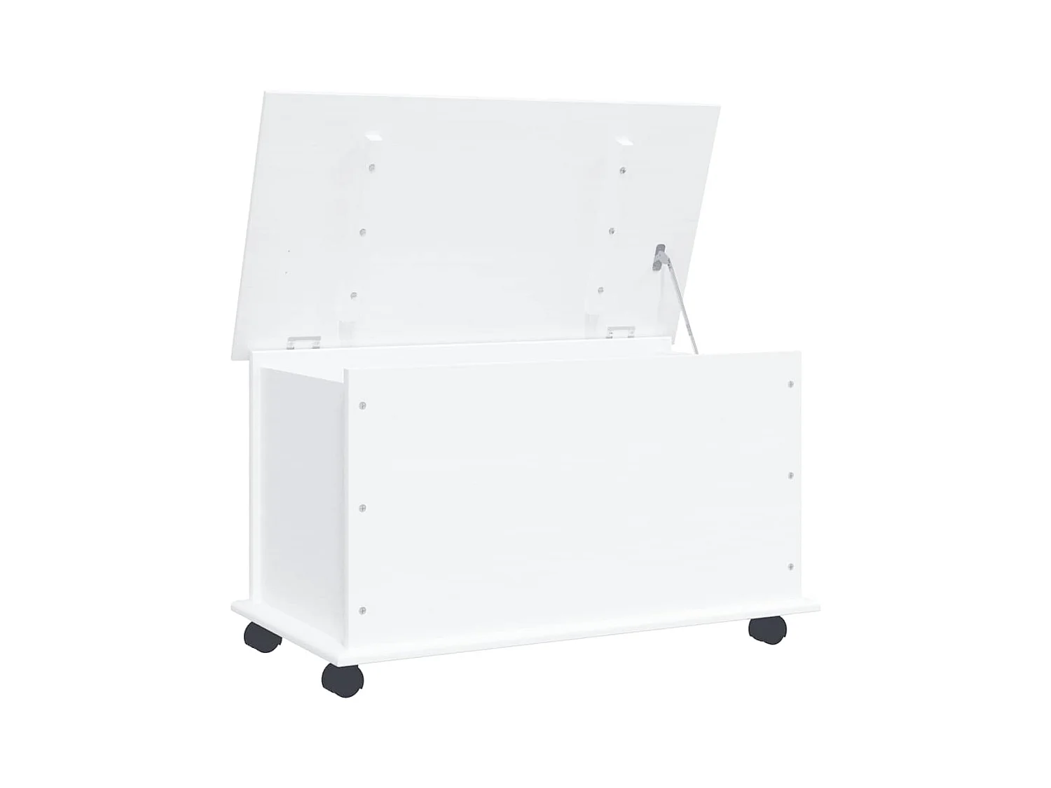 Coffre de rangement et roulettes ALTA blanc 73x39,5x43 cm