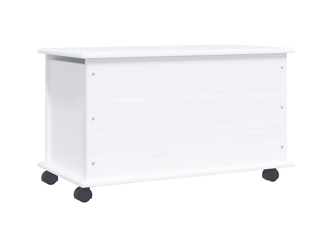 Coffre de rangement et roulettes ALTA blanc 73x39,5x43 cm