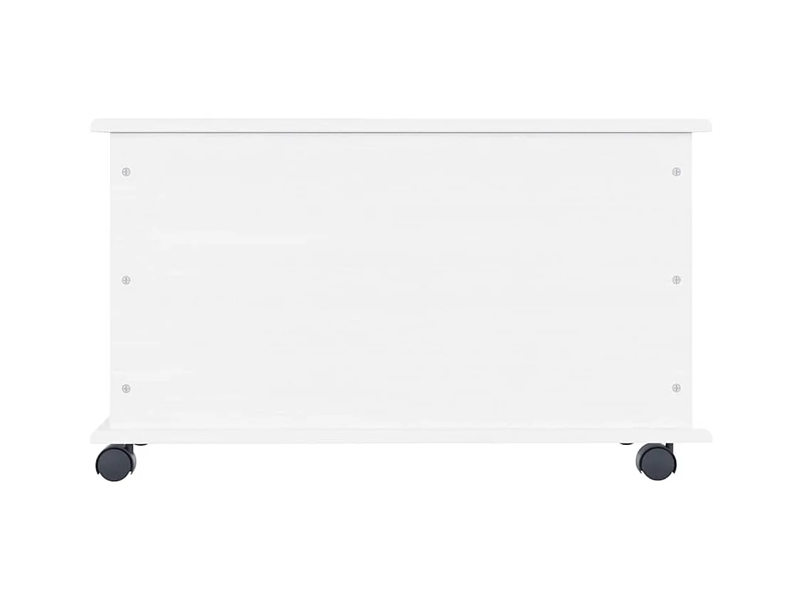 Coffre de rangement et roulettes ALTA blanc 73x39,5x43 cm