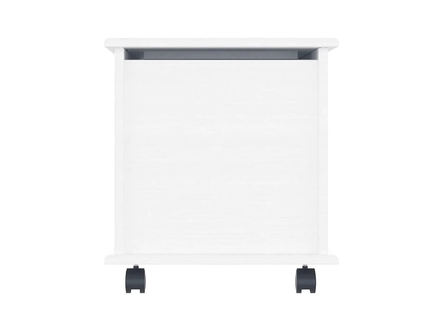 Coffre de rangement et roulettes ALTA blanc 73x39,5x43 cm