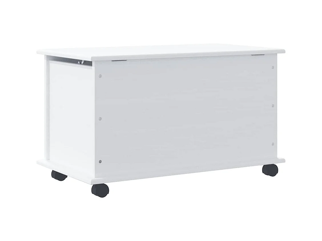 Coffre de rangement et roulettes ALTA blanc 73x39,5x43 cm