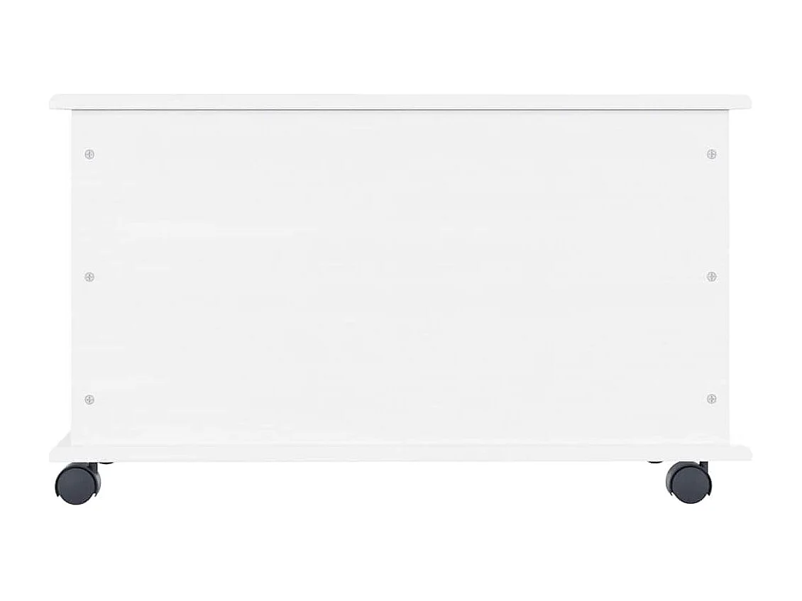 Coffre de rangement et roulettes ALTA blanc 73x39,5x43 cm