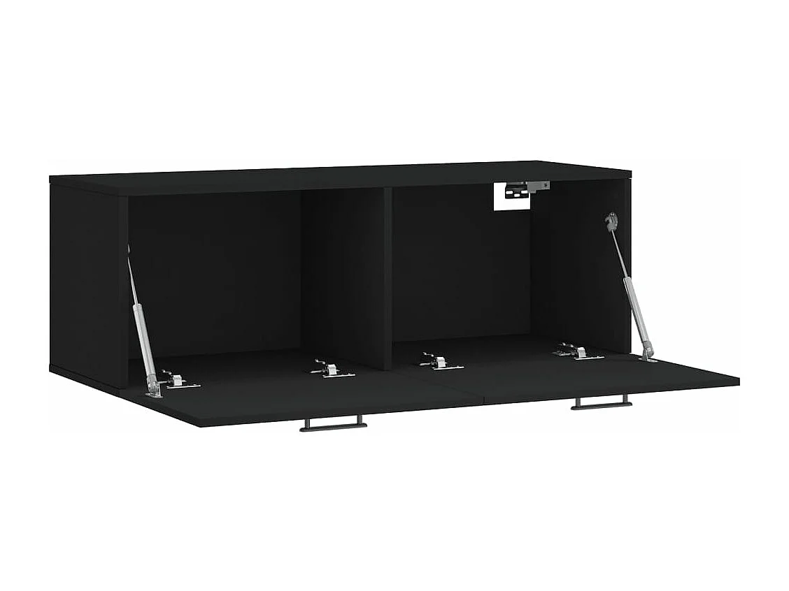 Armoire murale noir 100x36,5x35 cm bois d'ingénierie