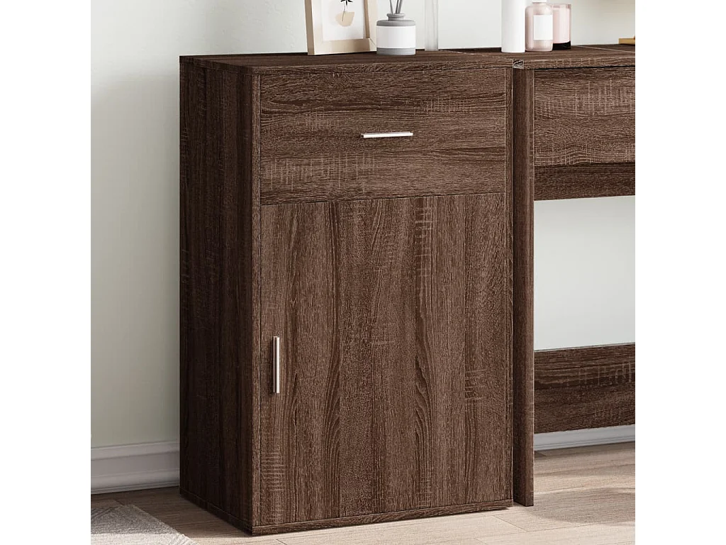 Armoire de rangement chêne marron 56,5x39x90 cm bois ingénierie