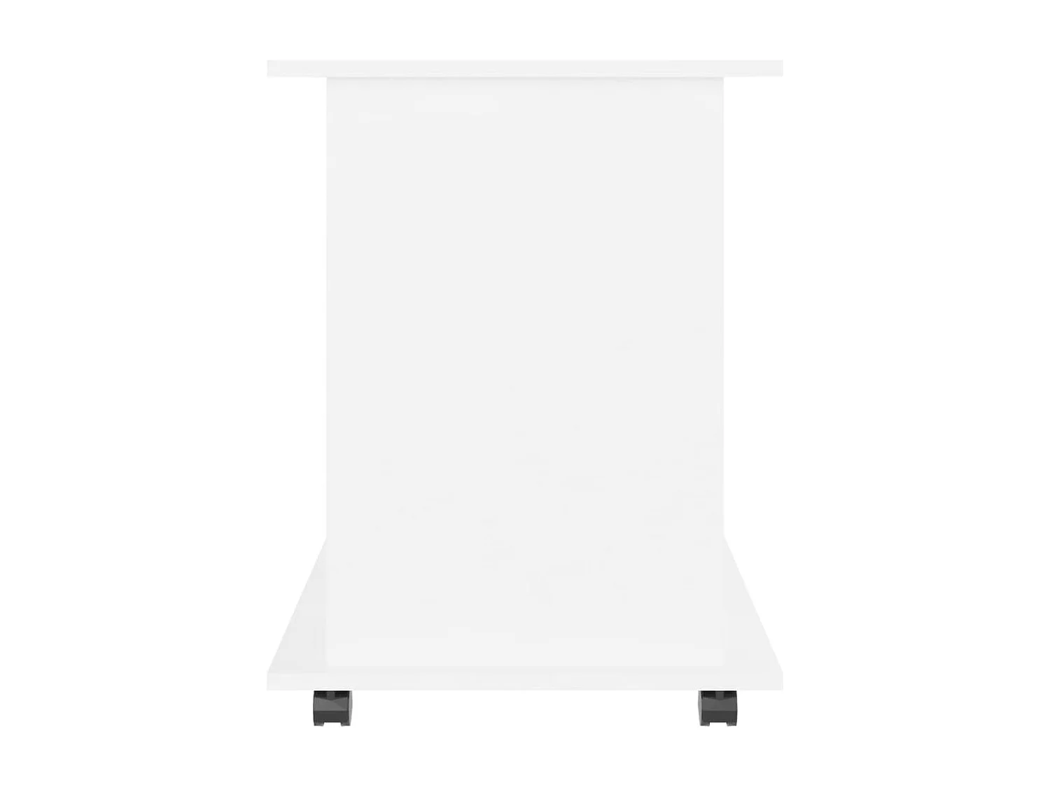 Rolkast 60x45x60 cm bewerkt hout wit