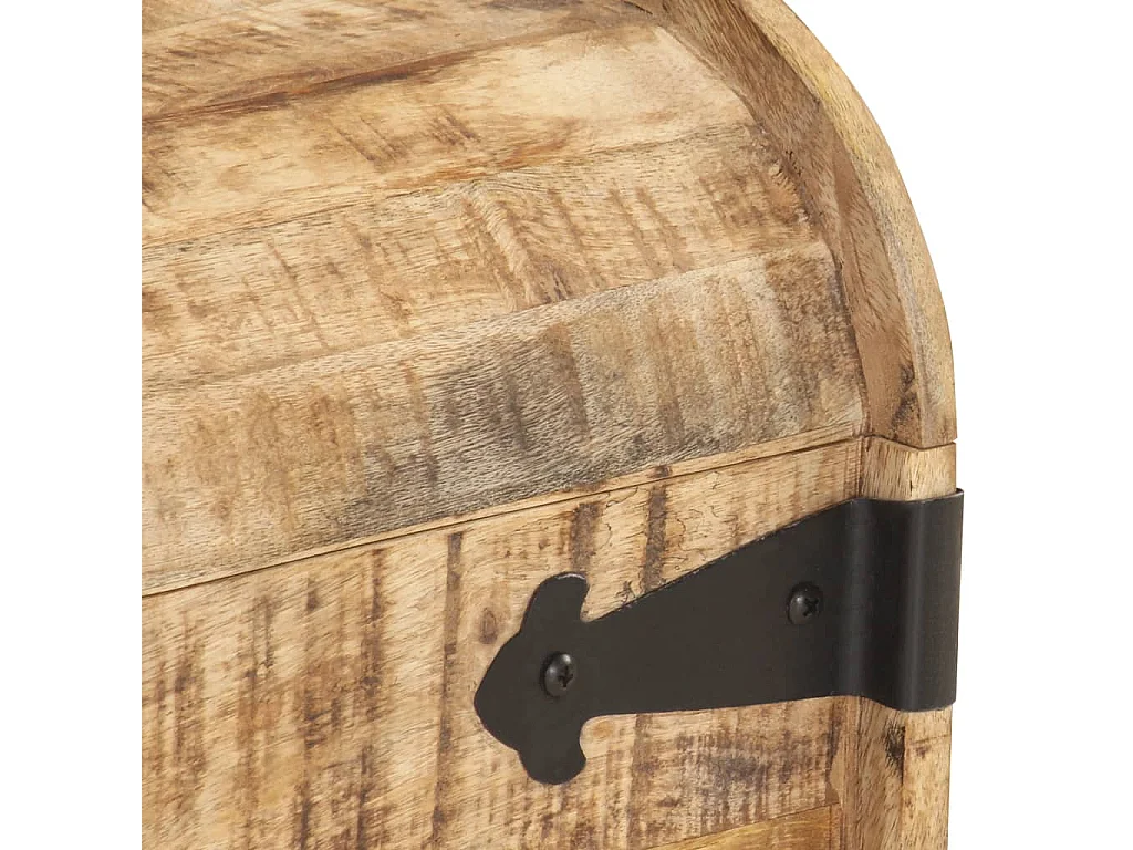 Coffres de rangement 2 pcs Bois de manguier massif