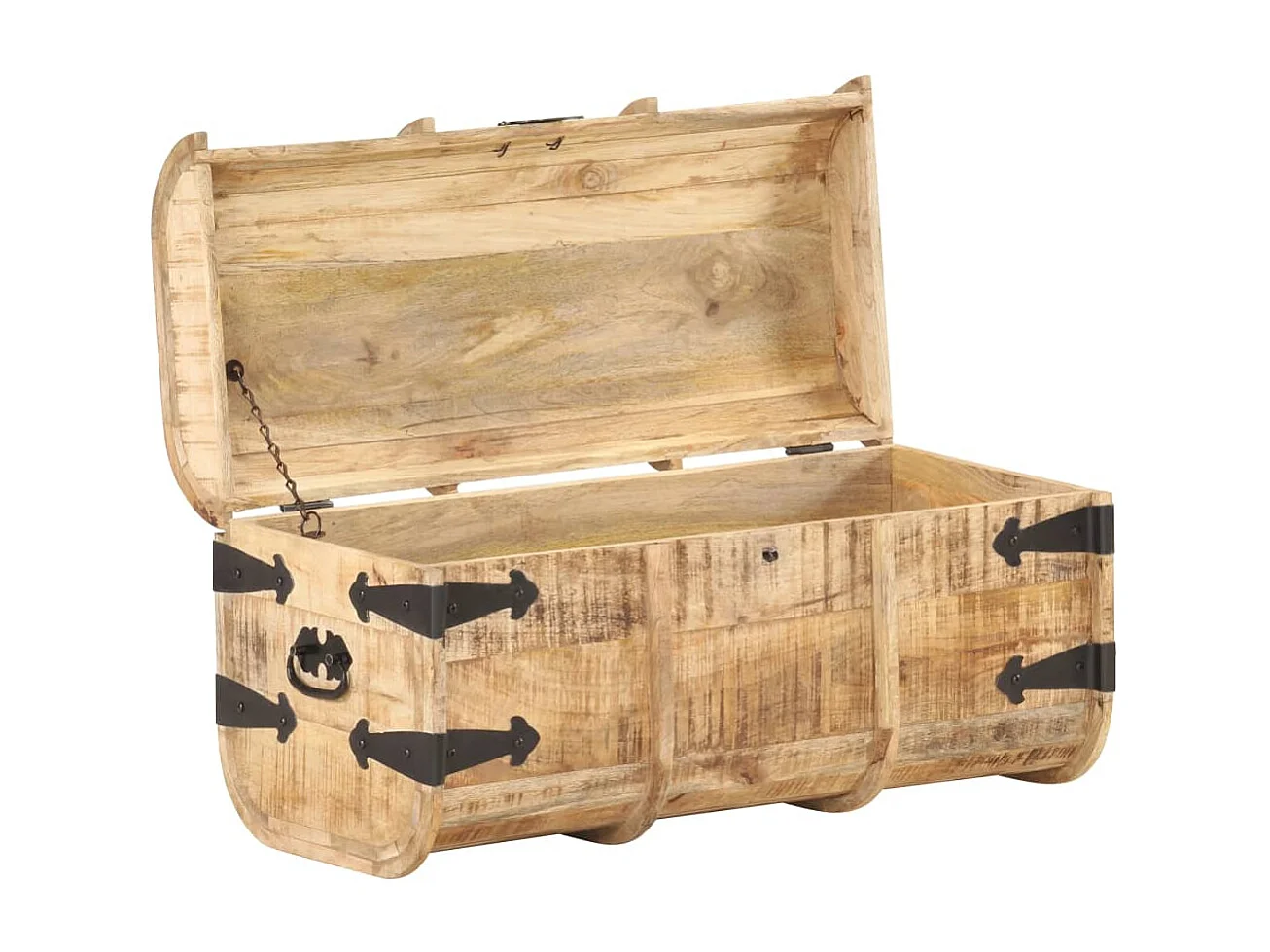 Coffres de rangement 2 pcs Bois de manguier massif