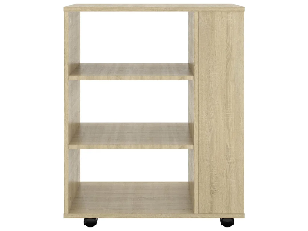 Armoire à roulettes Chêne Sonoma 60x35x75 cm Bois d’ingénierie