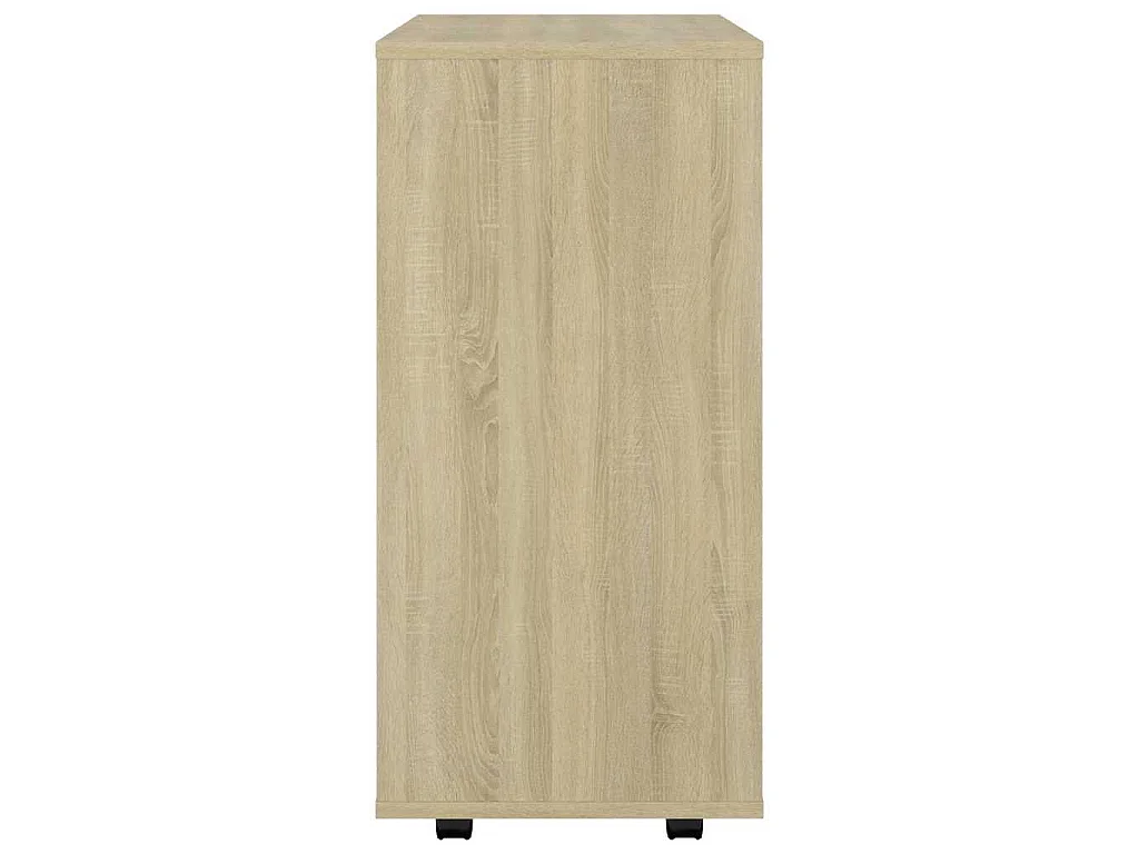 Armoire à roulettes Chêne Sonoma 60x35x75 cm Bois d’ingénierie