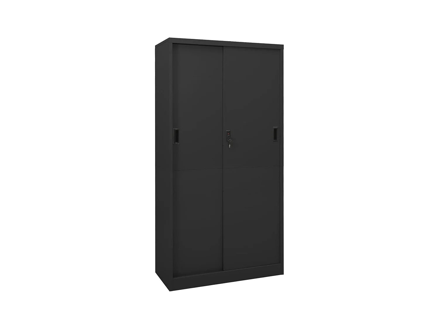 Armoire de bureau et porte coulissante Anthracite 90x40x180 cm