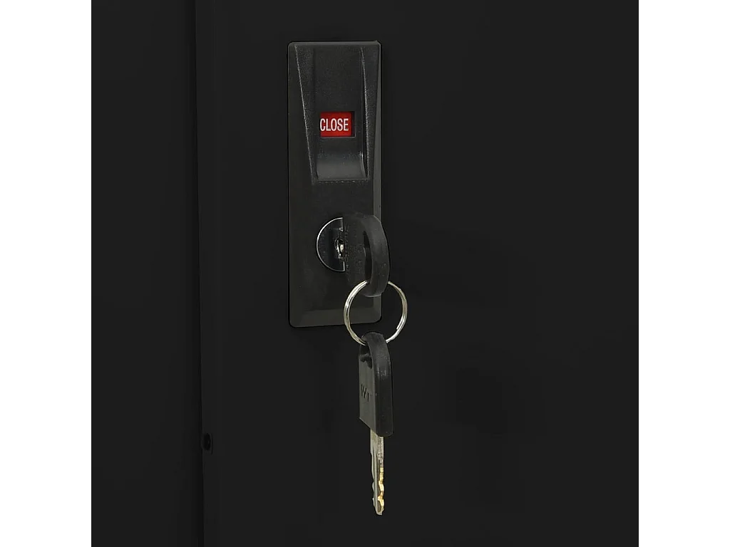 Büroschrank mit Schiebetür Anthrazit 90x40x180 cm Stahl