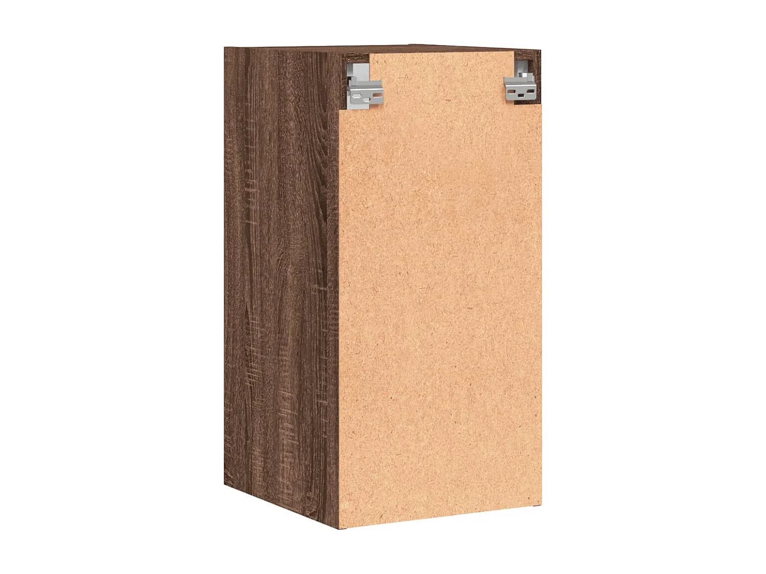 Wandschrank mit Glastüren Braun Eichen-Optik 35x37x68,5 cm
