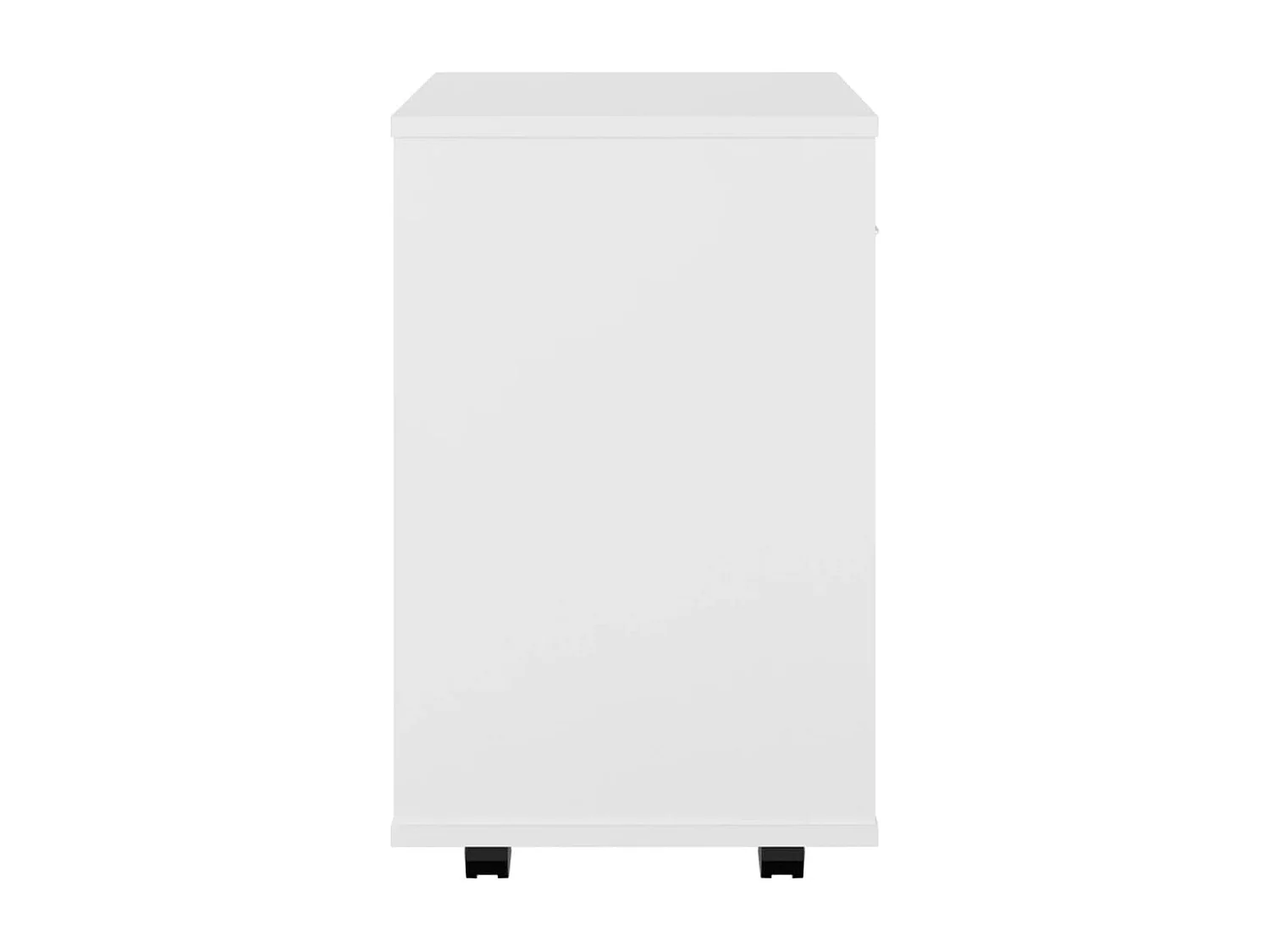 Rolkast 46x36x59 cm bewerkt hout wit