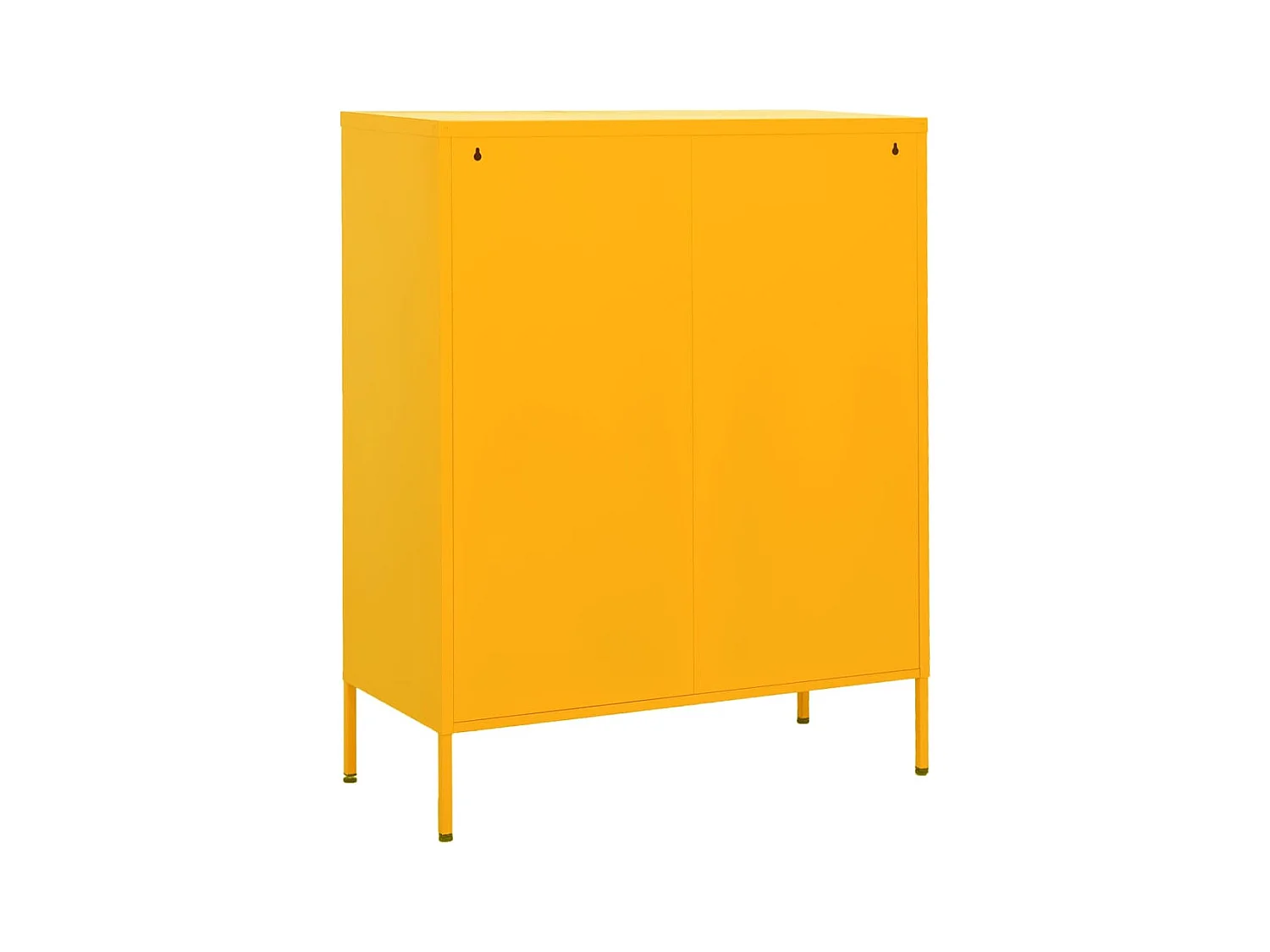 Armoire de rangement Jaune moutarde 80x35x101,5 cm Acier