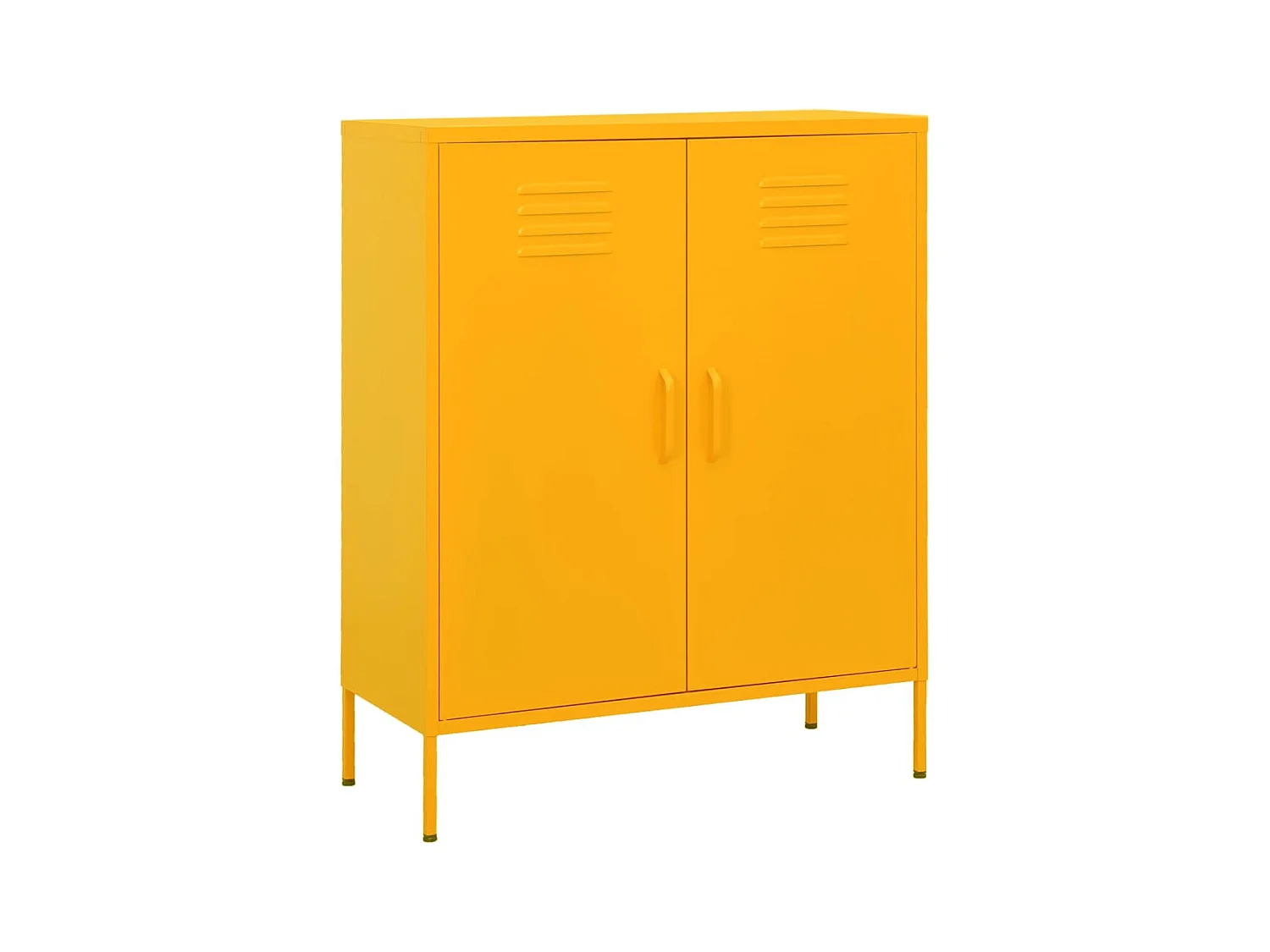 Armoire de rangement Jaune moutarde 80x35x101,5 cm Acier