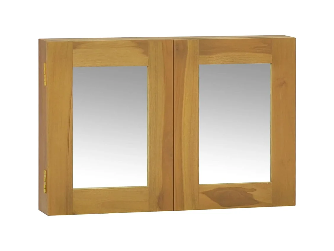 Armoire à miroir 60x10x40 cm Bois de teck solide