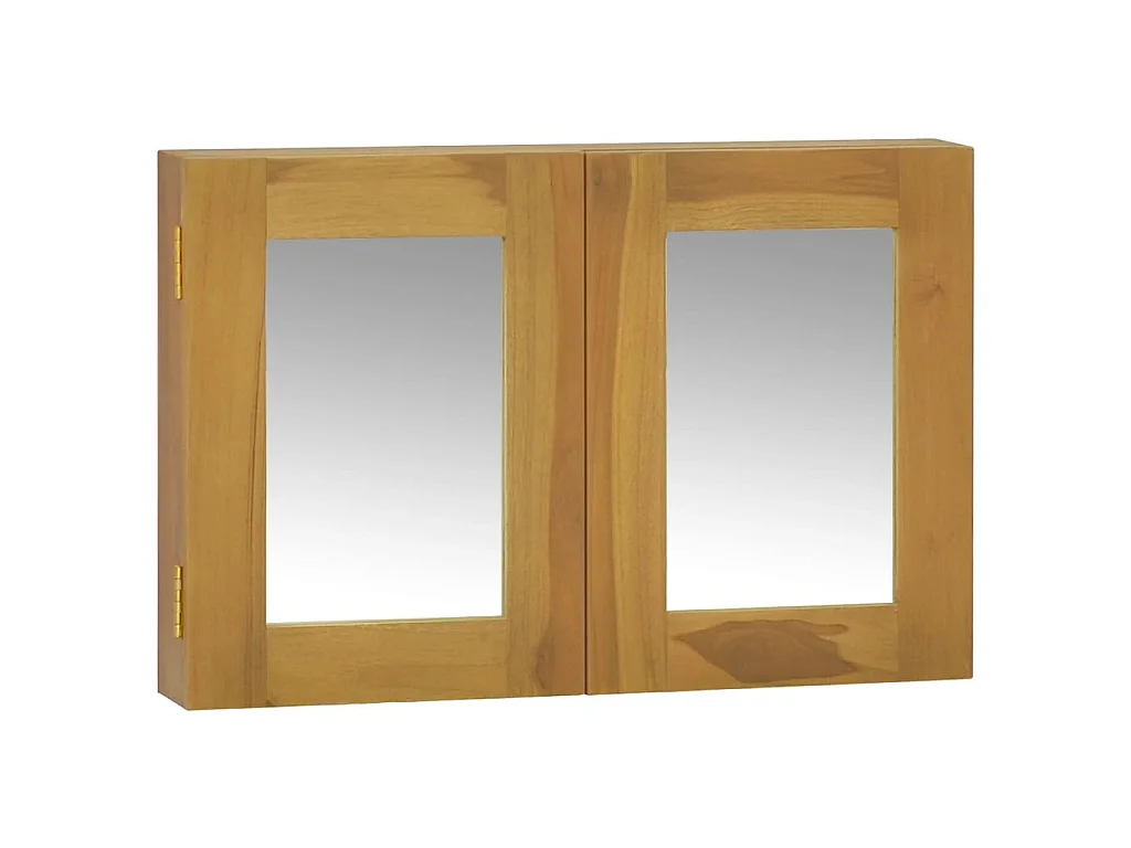 Spiegelkast 60x10x40 cm massief teakhout