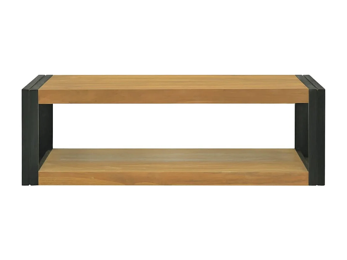 Wand-Badregal 110x45x35 cm Massivholz Teak