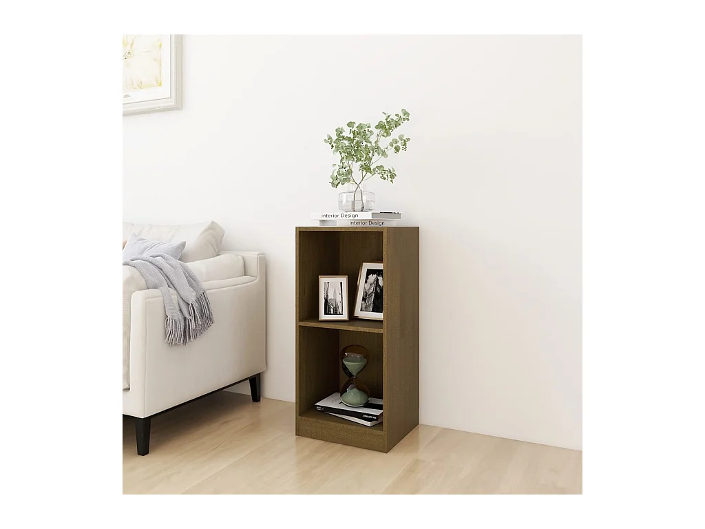 Armoire d'appoint Marron miel 35,5x33,5x76cm Bois de pin massif